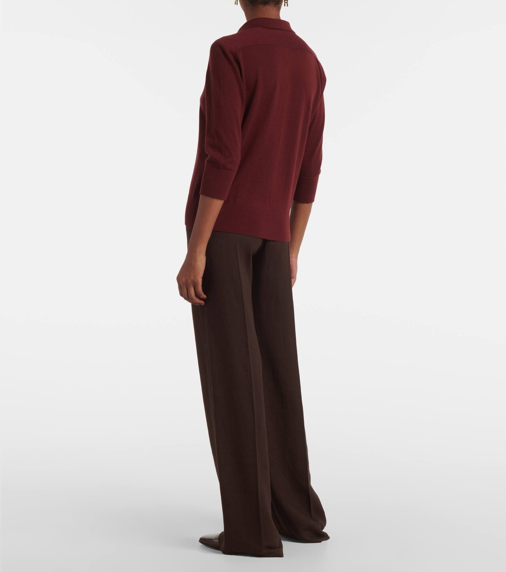 Cashmere polo shirt - 3