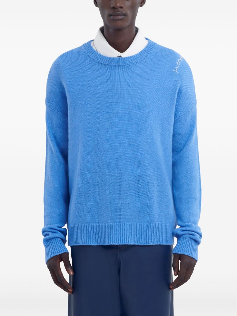 logo-embroidered jumper - 3