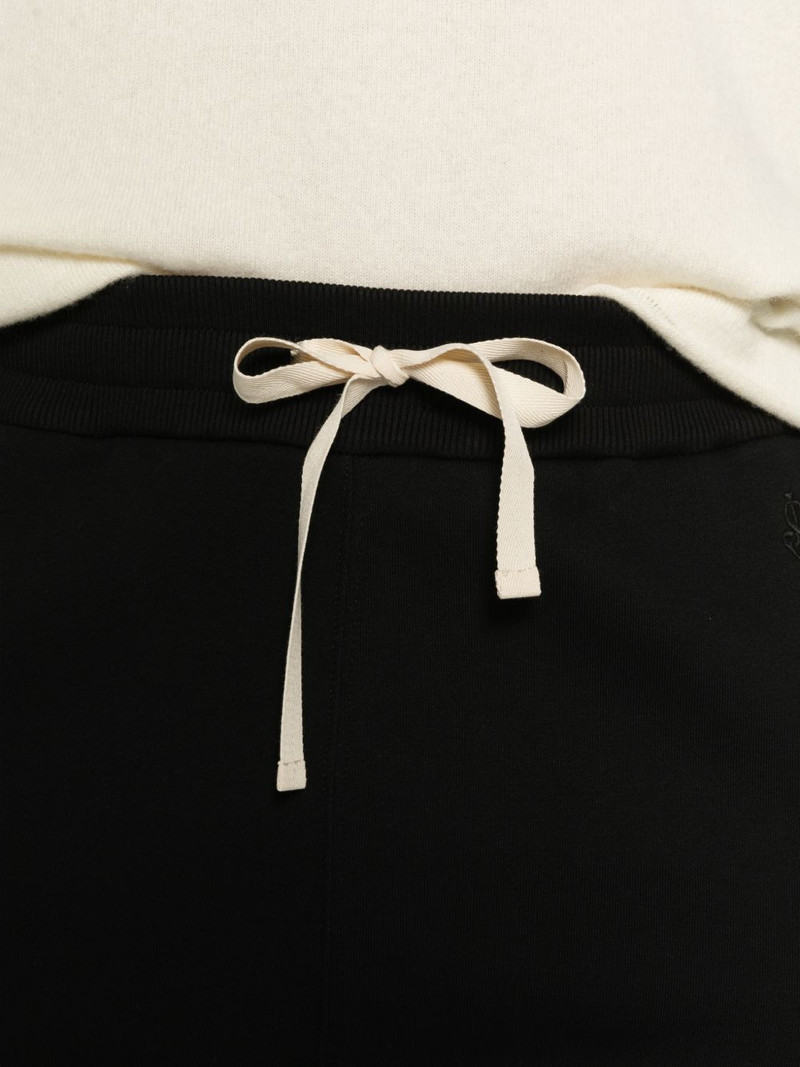 logo-embroidered drawstring trousers 5