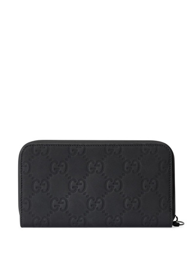 GUCCI GG matte-finish leather wallet outlook