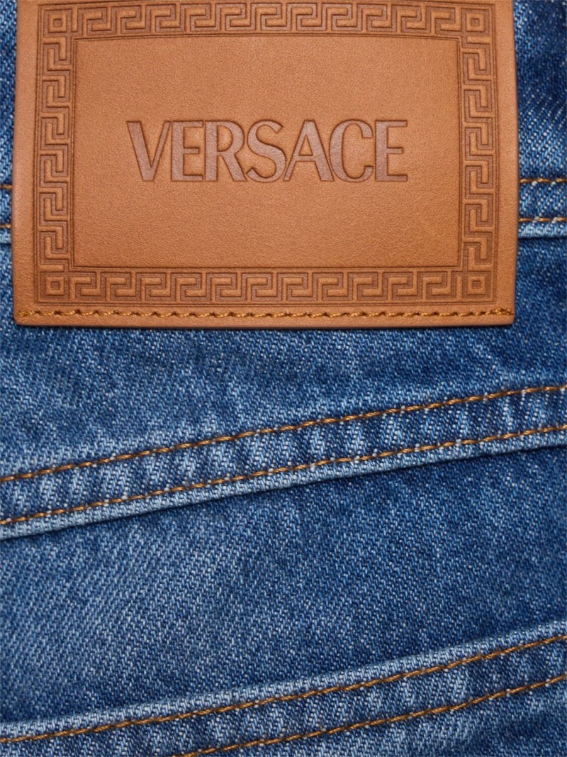Stonewashed high rise straight jeans - 2