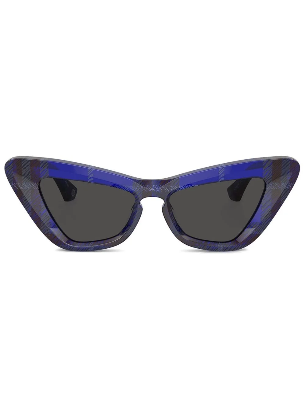 check cat-eye sunglasses - 1