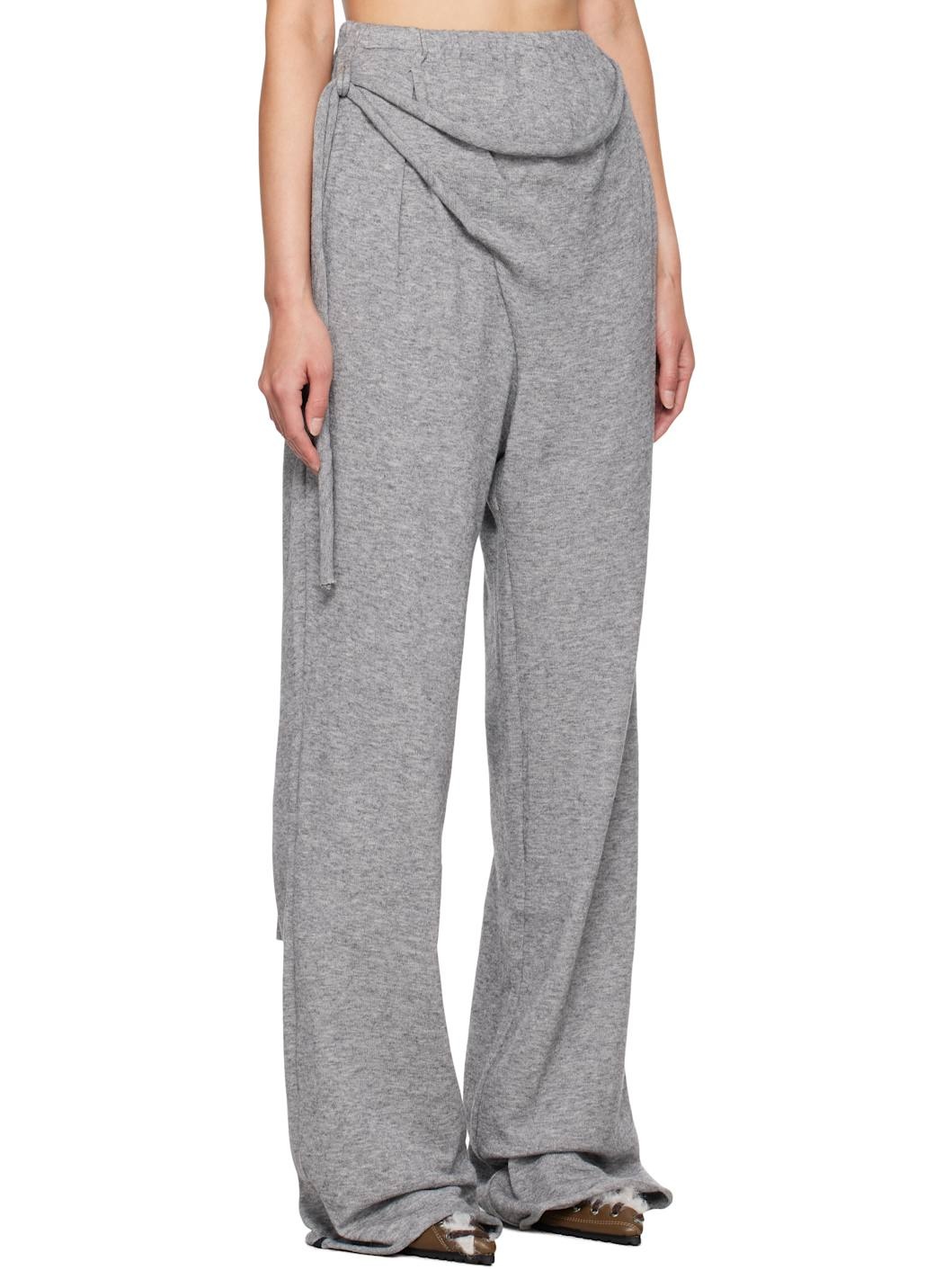 Gray Knit Lounge Pants - 2