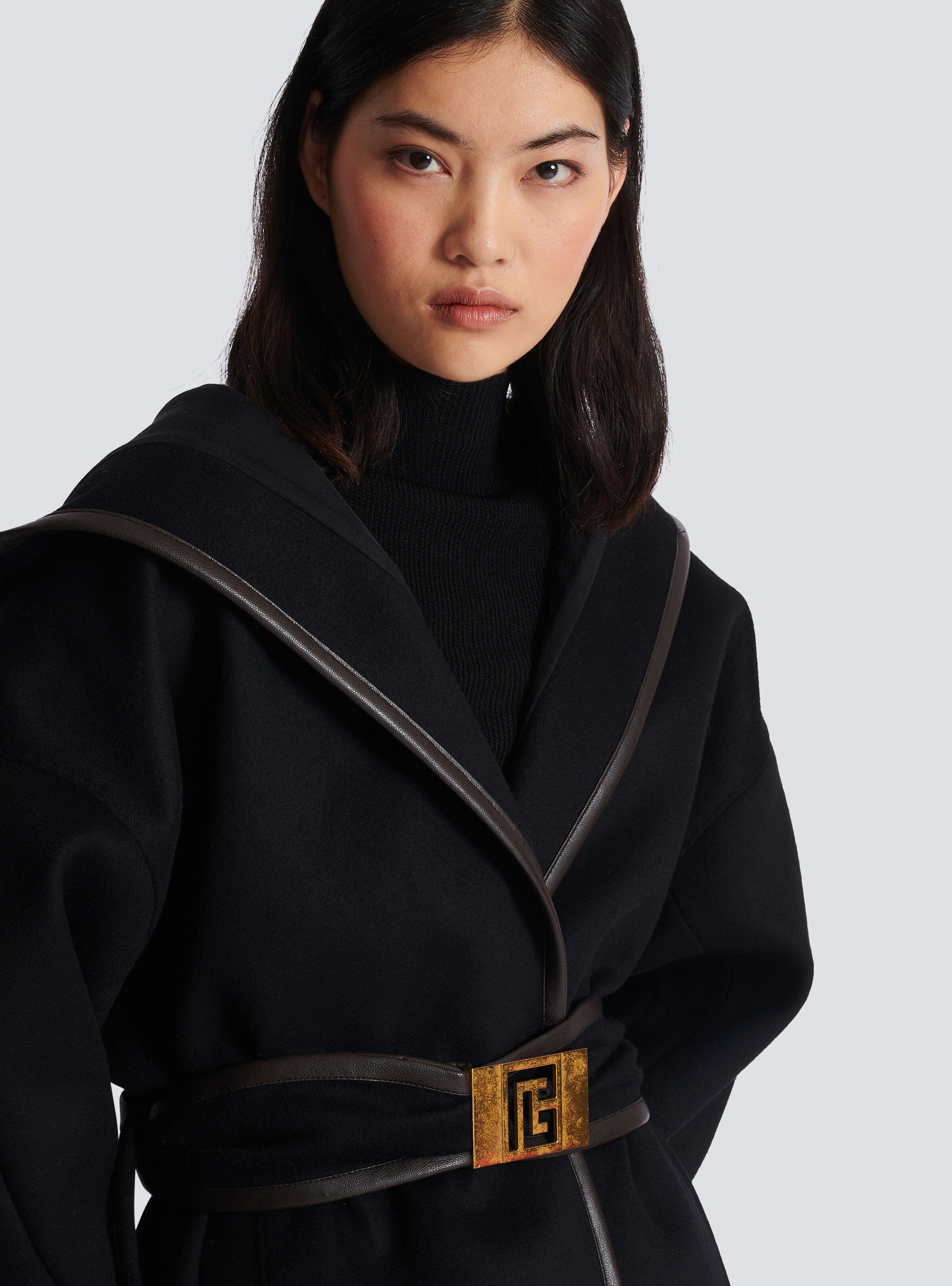 Belted wool coat - 7