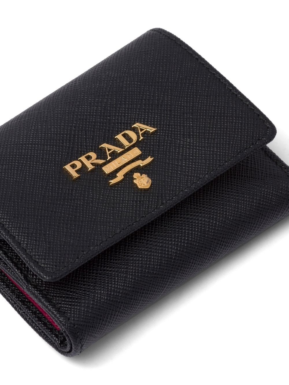 logo-lettering leather wallet - 5