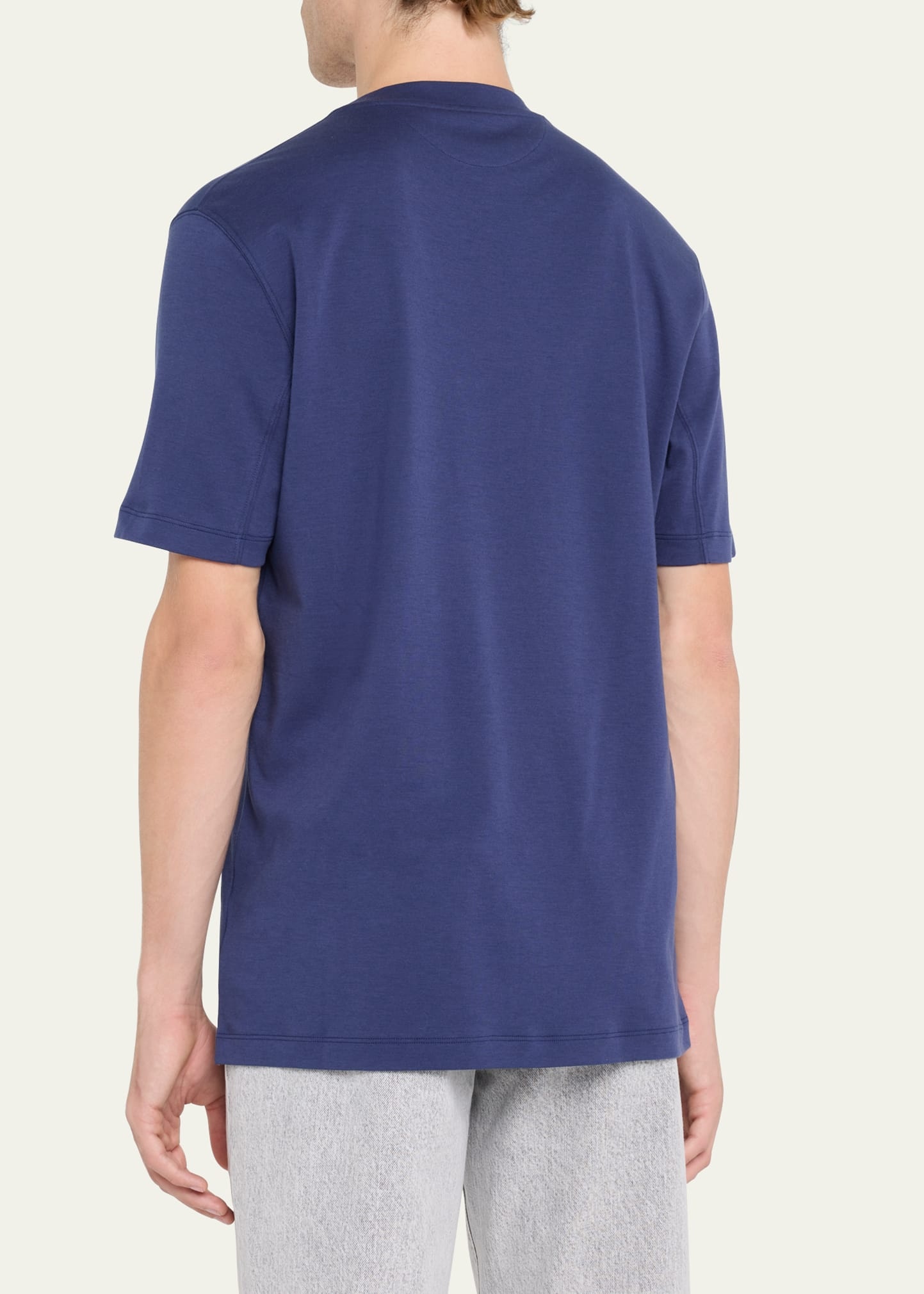 Men's Cotton-Silk Crewneck T-Shirt - 3
