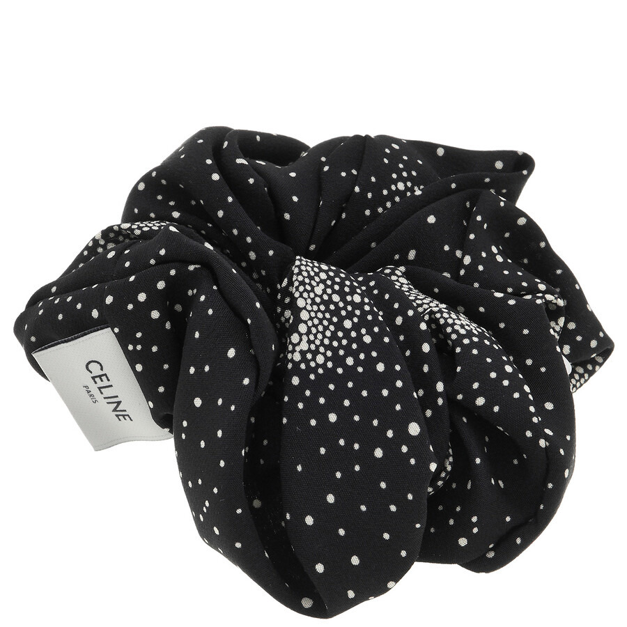 Celine Scrunchy Rayure in Black/Silver - 3