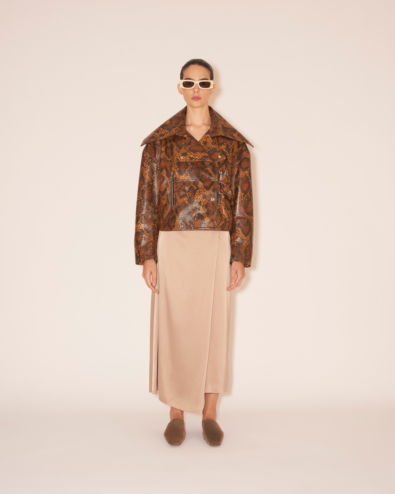 ADO - Faux animal jacket - Snake skin - 4