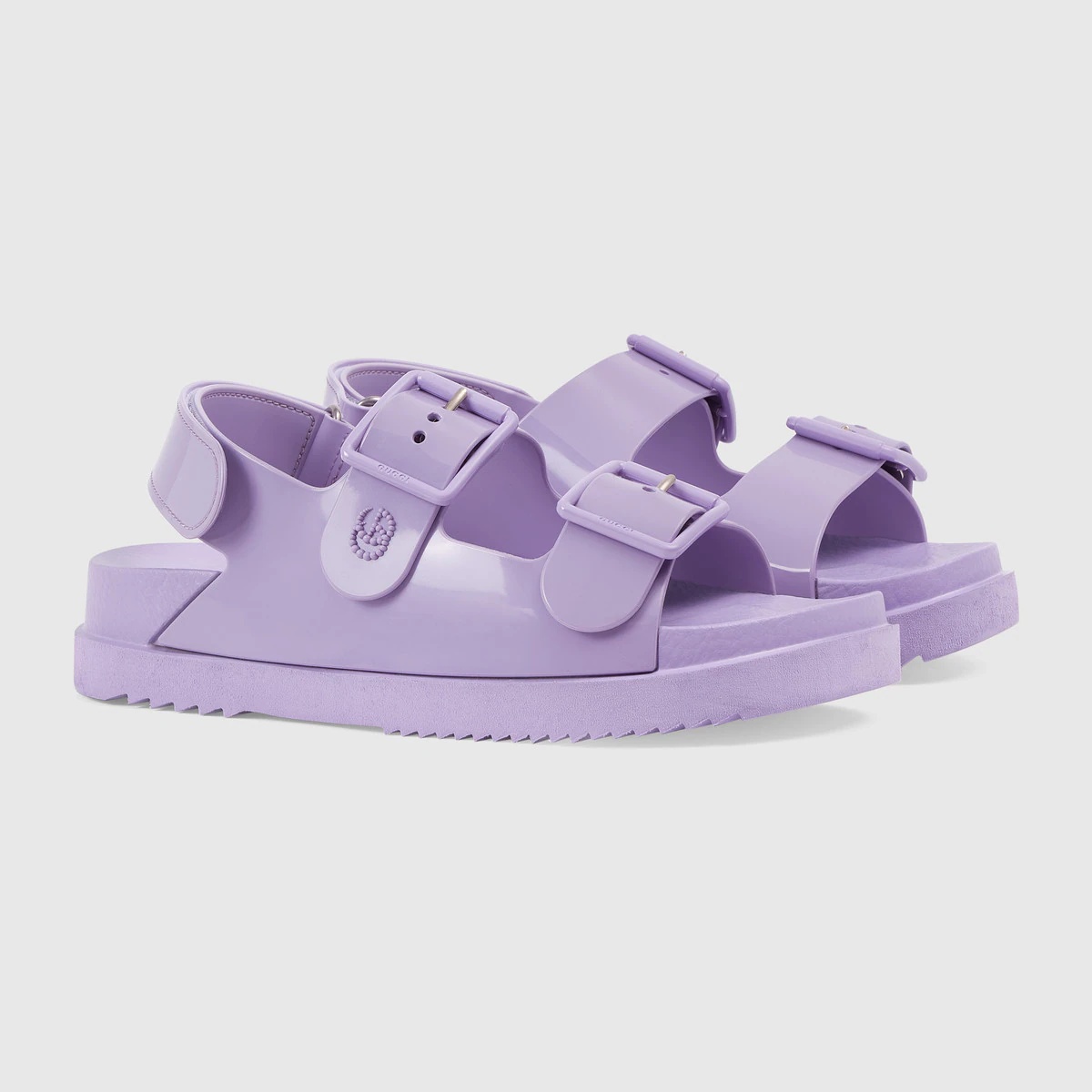 Women's sandal with mini Double G - 2