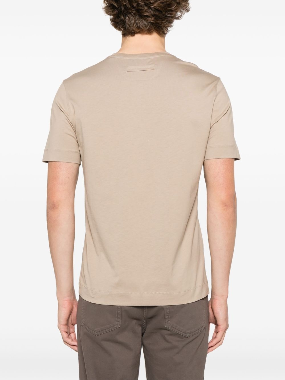 logo-embroidered T-shirt - 3