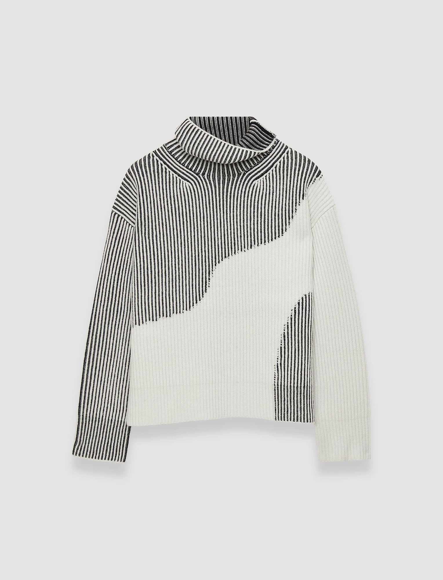 Cardigan Stitch Animation High Neck Jumper - 1