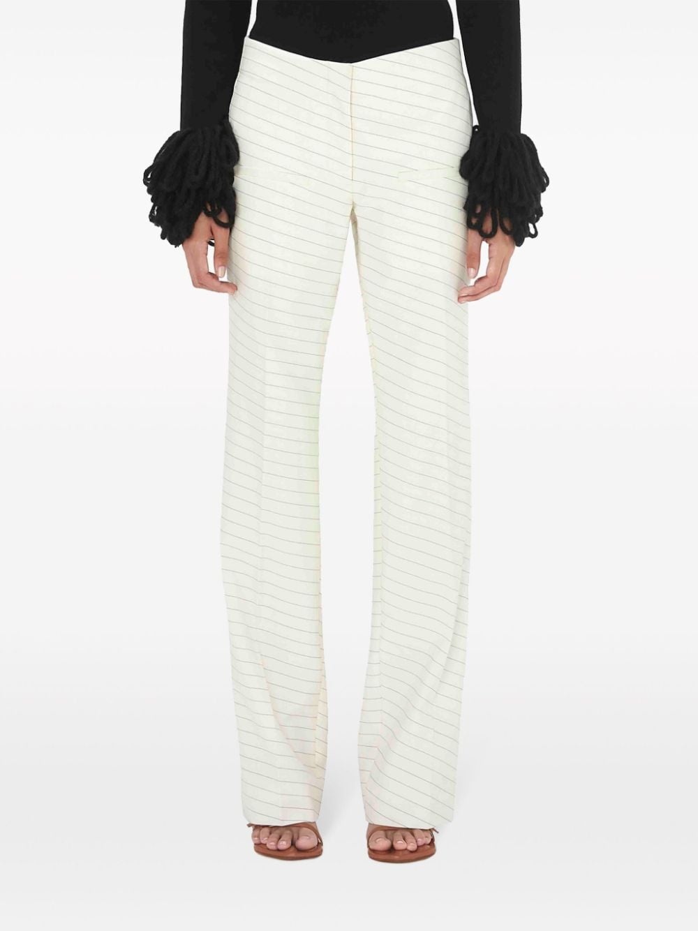 tailored straight-leg trousers - 3