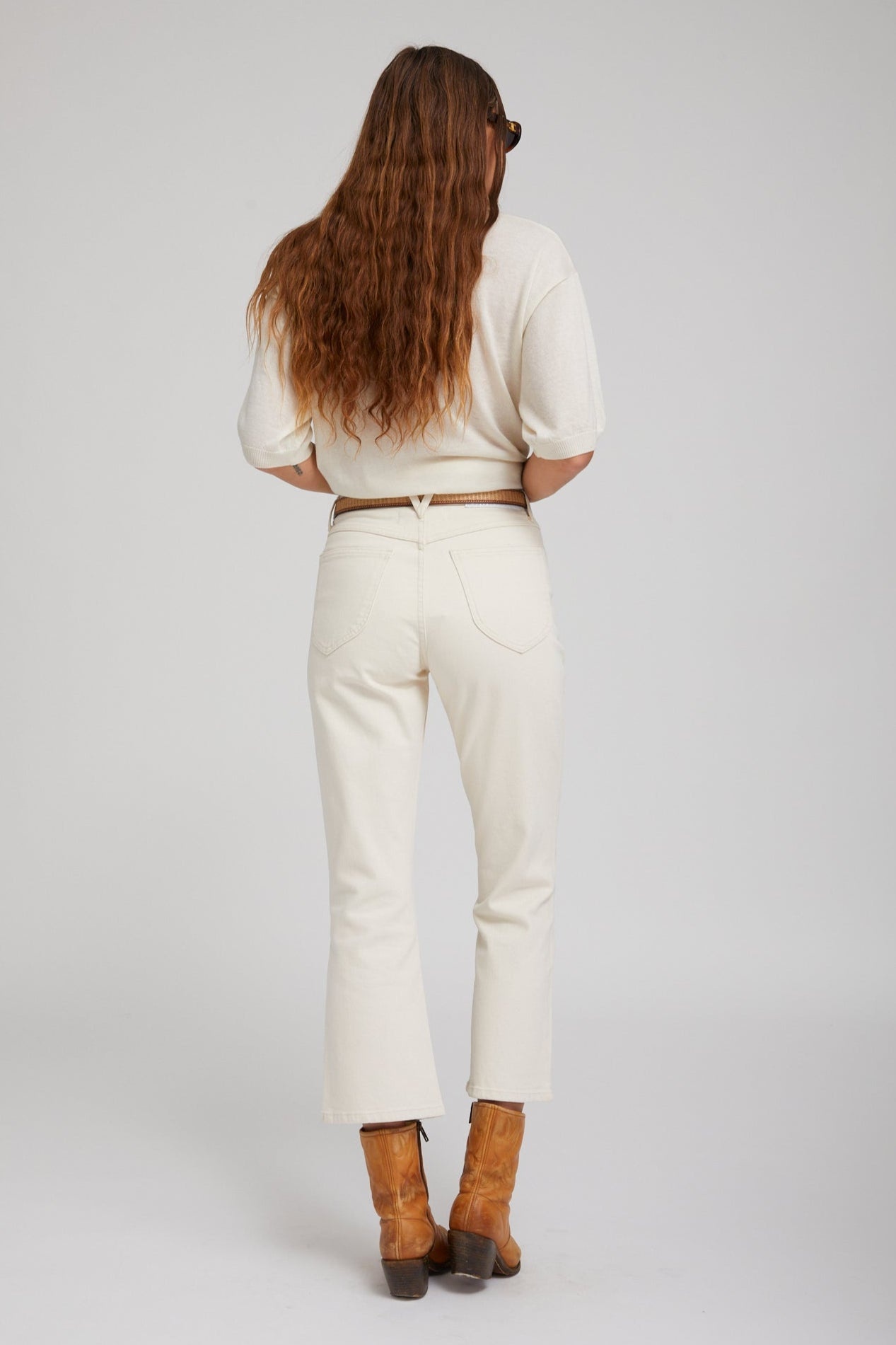EARHART CROP FLARE DENIM - 3