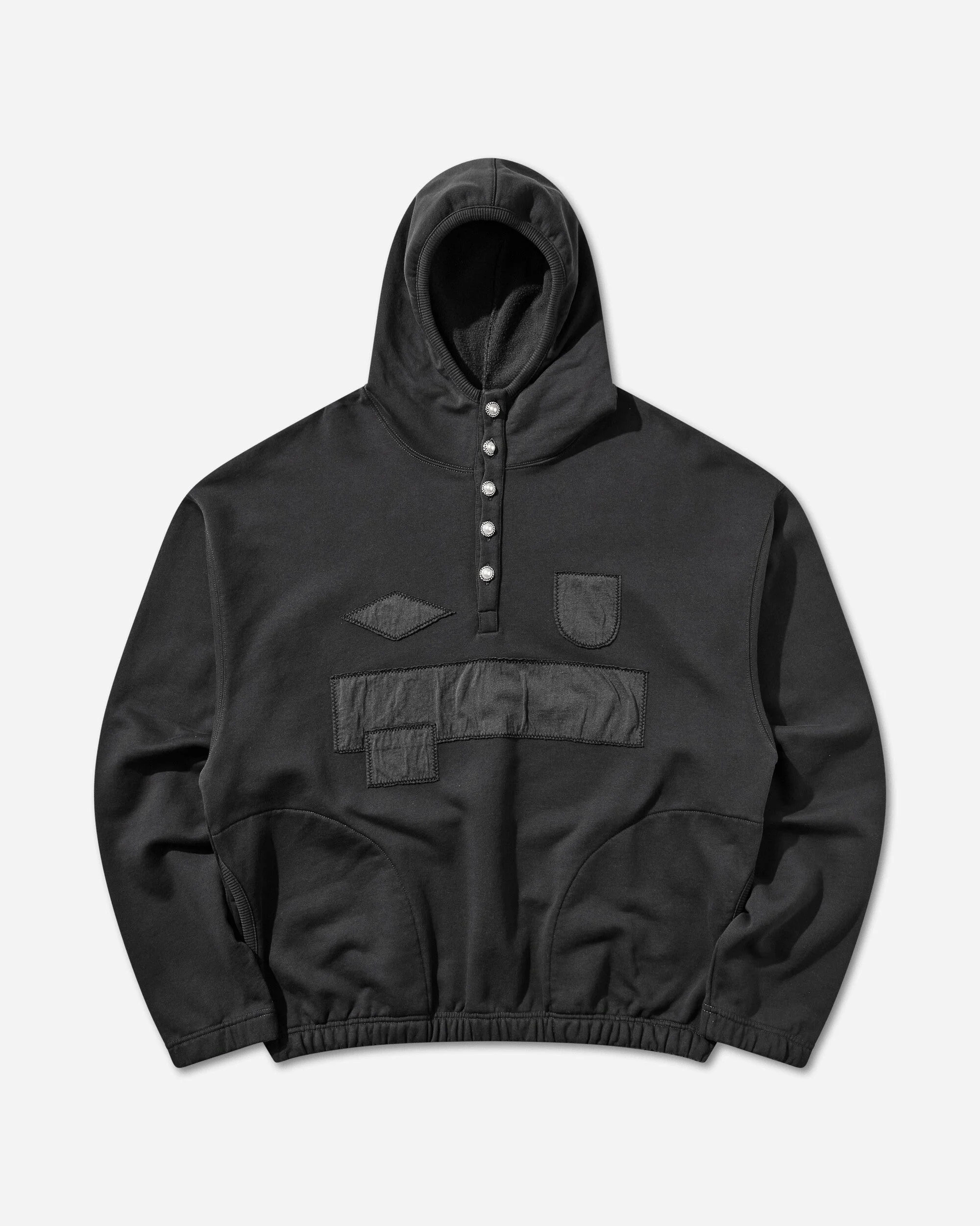 Censored Pearls Hoodie Washed Black - 1