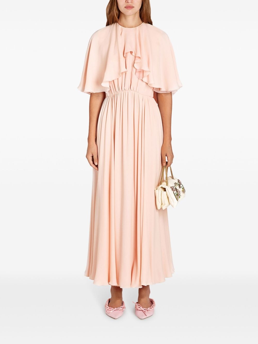 crepe midi dress - 2