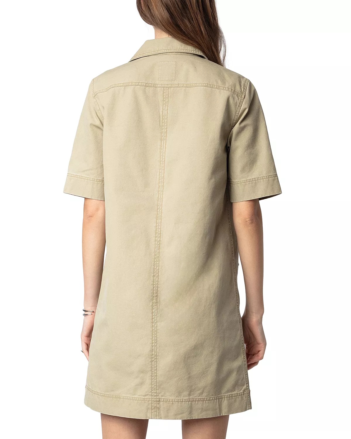 Record Military Cotton Mini Dress - 3