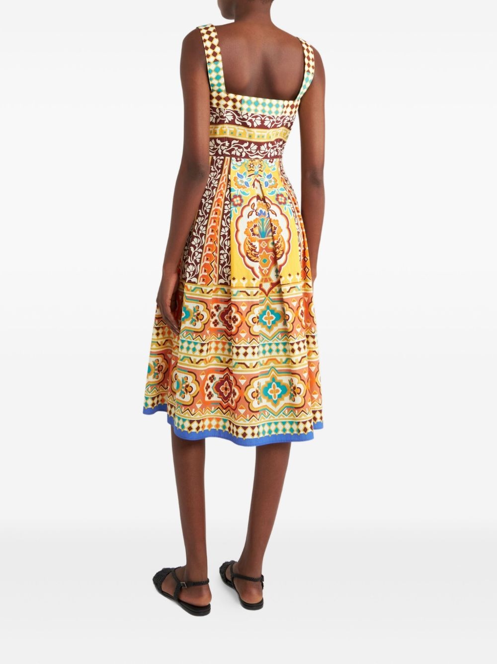 printed midi dress - 3