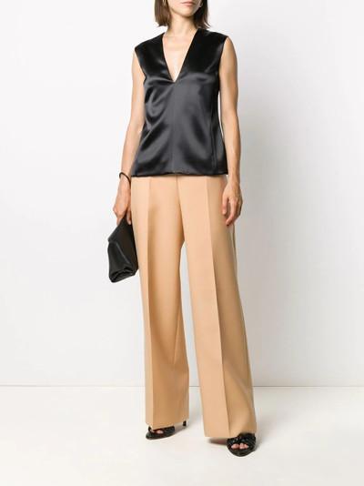 Jil Sander v-neck silk-blend vest outlook