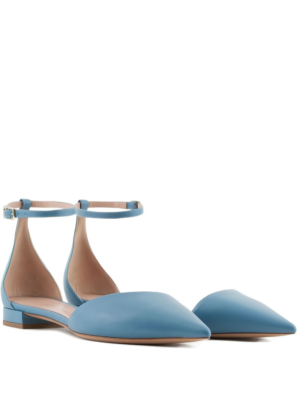 ankle strap pointed ballerinas - 1