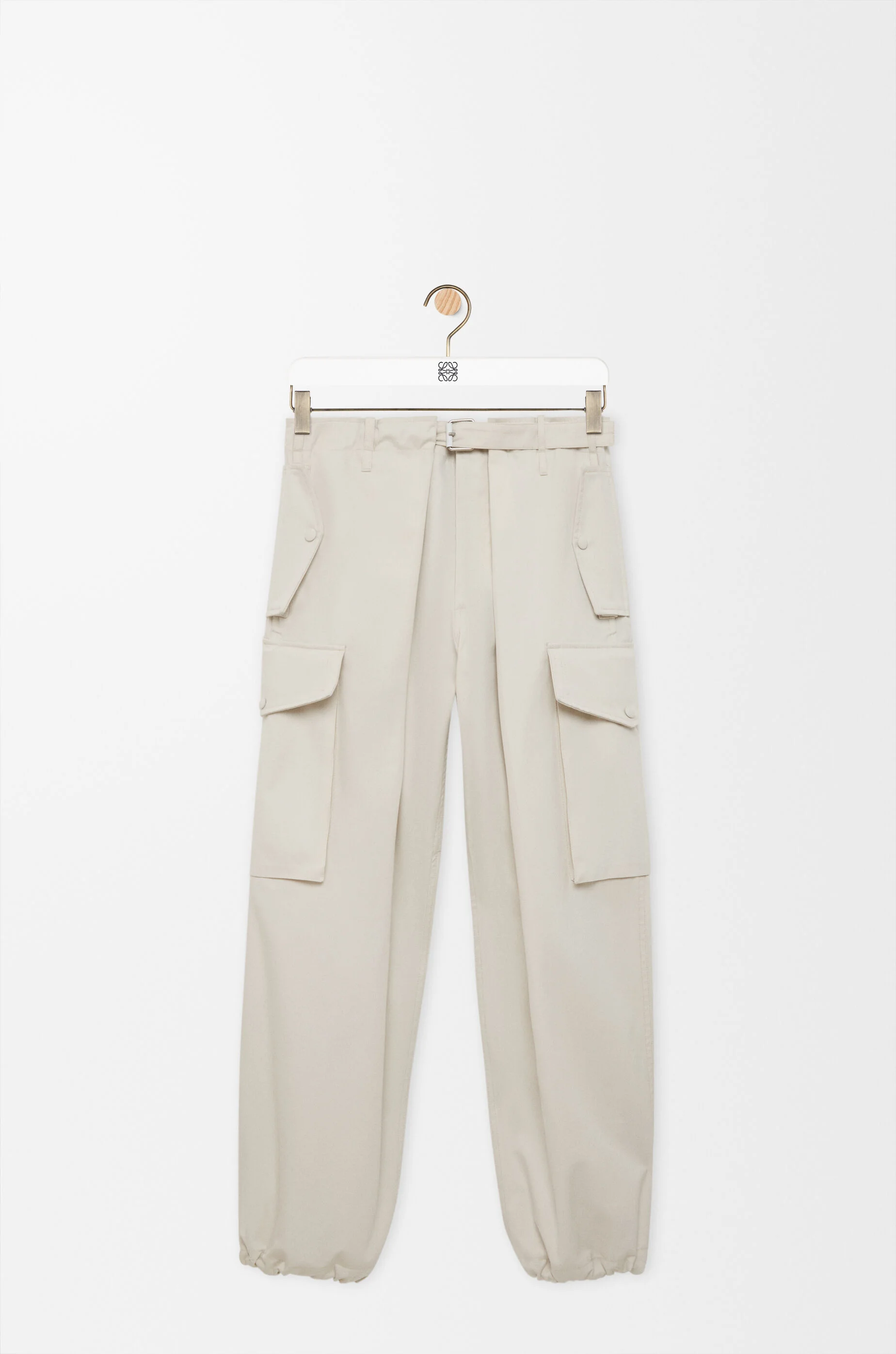 Cargo trousers in cotton and silk - 1