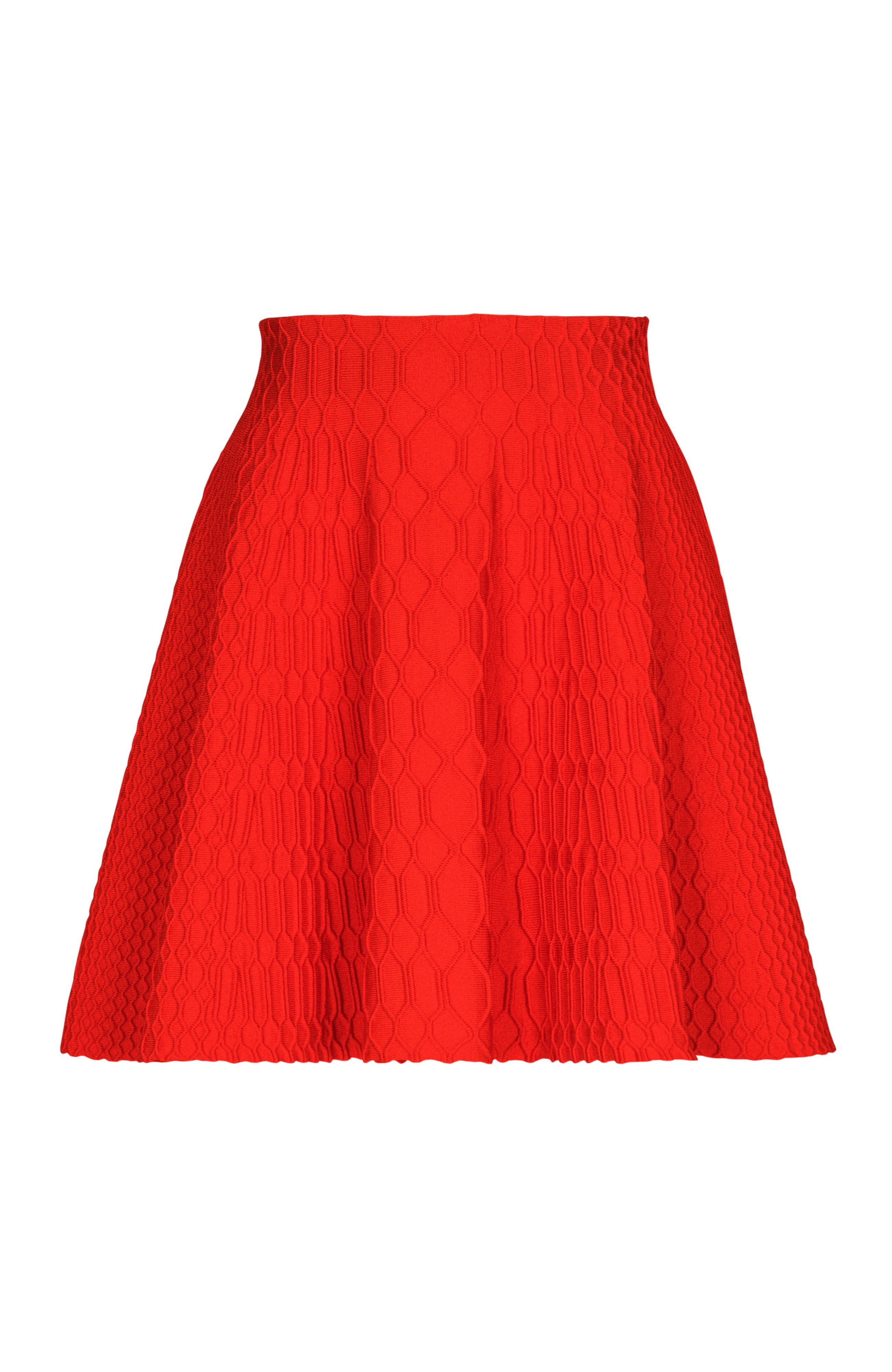 Balmain Flared Crocodile-Knit Skirt at Nordstrom - 5