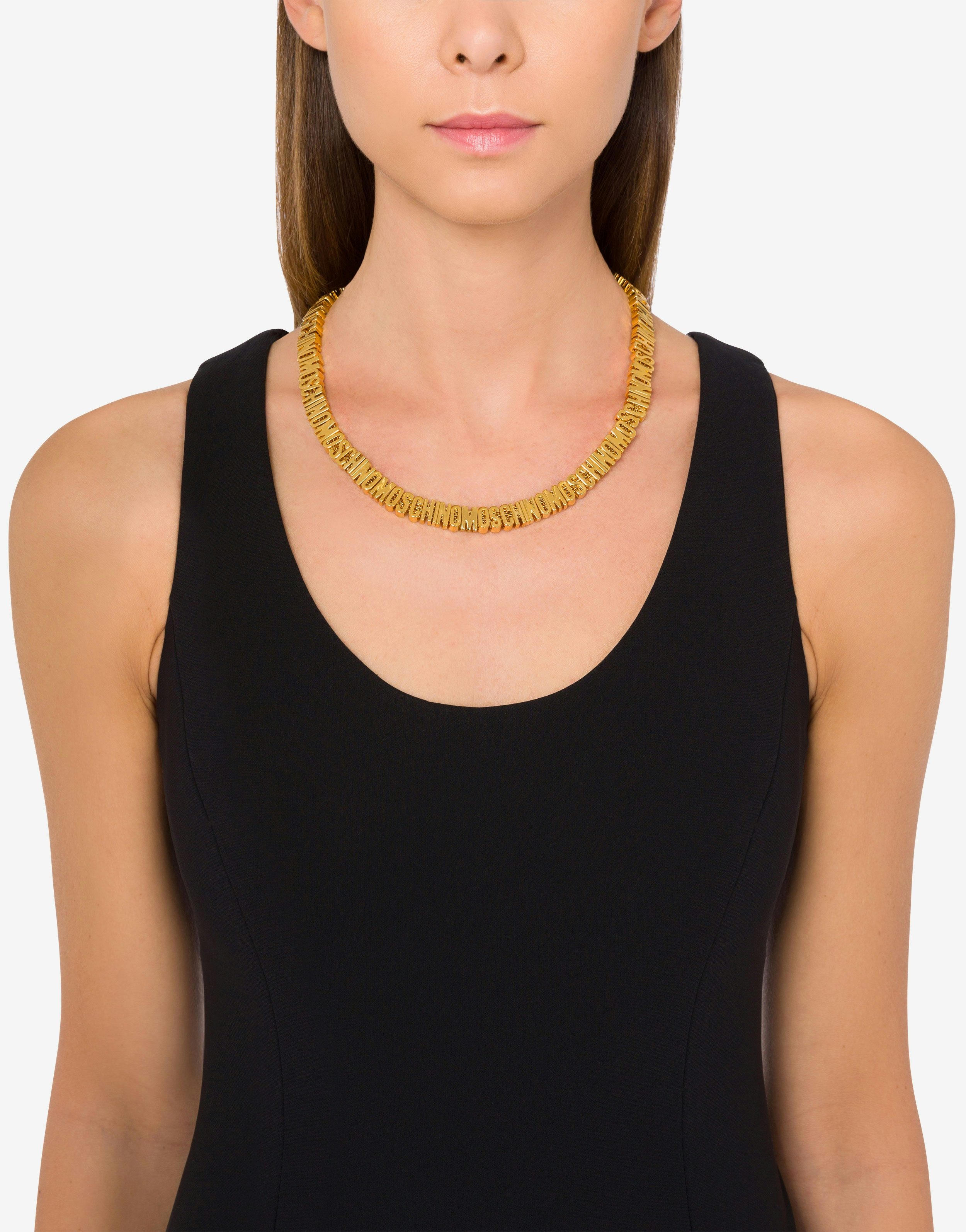 LETTERING LOGO CHOKER NECKLACE - 4