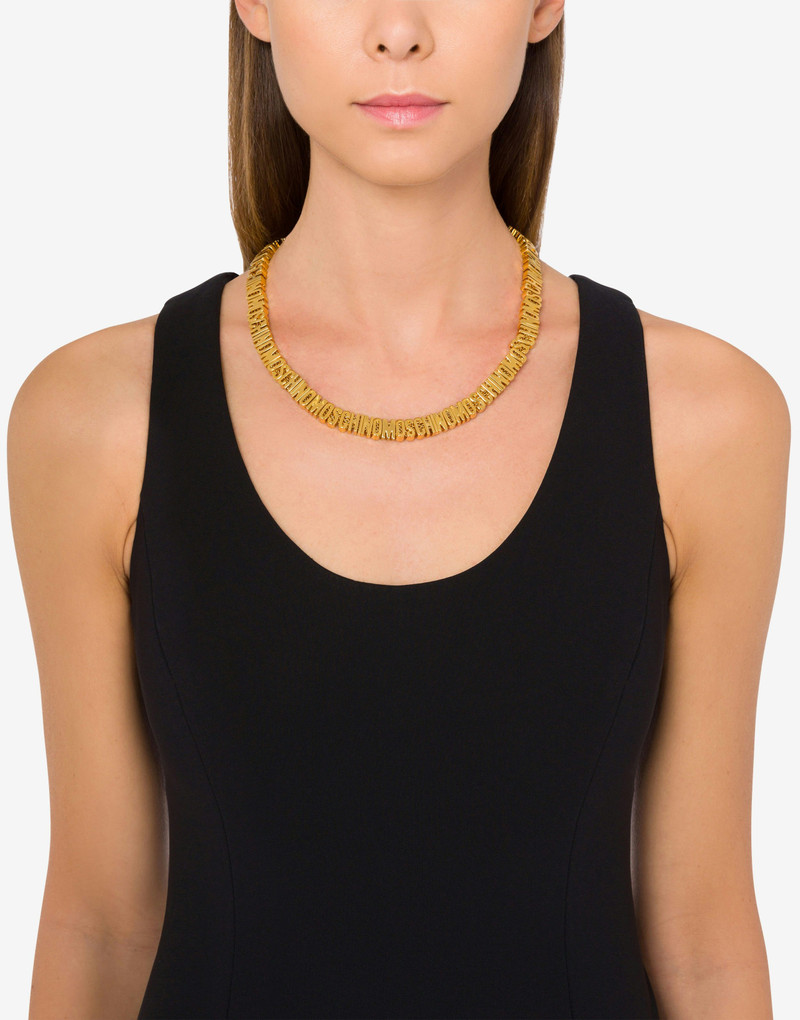 LETTERING LOGO CHOKER NECKLACE 4