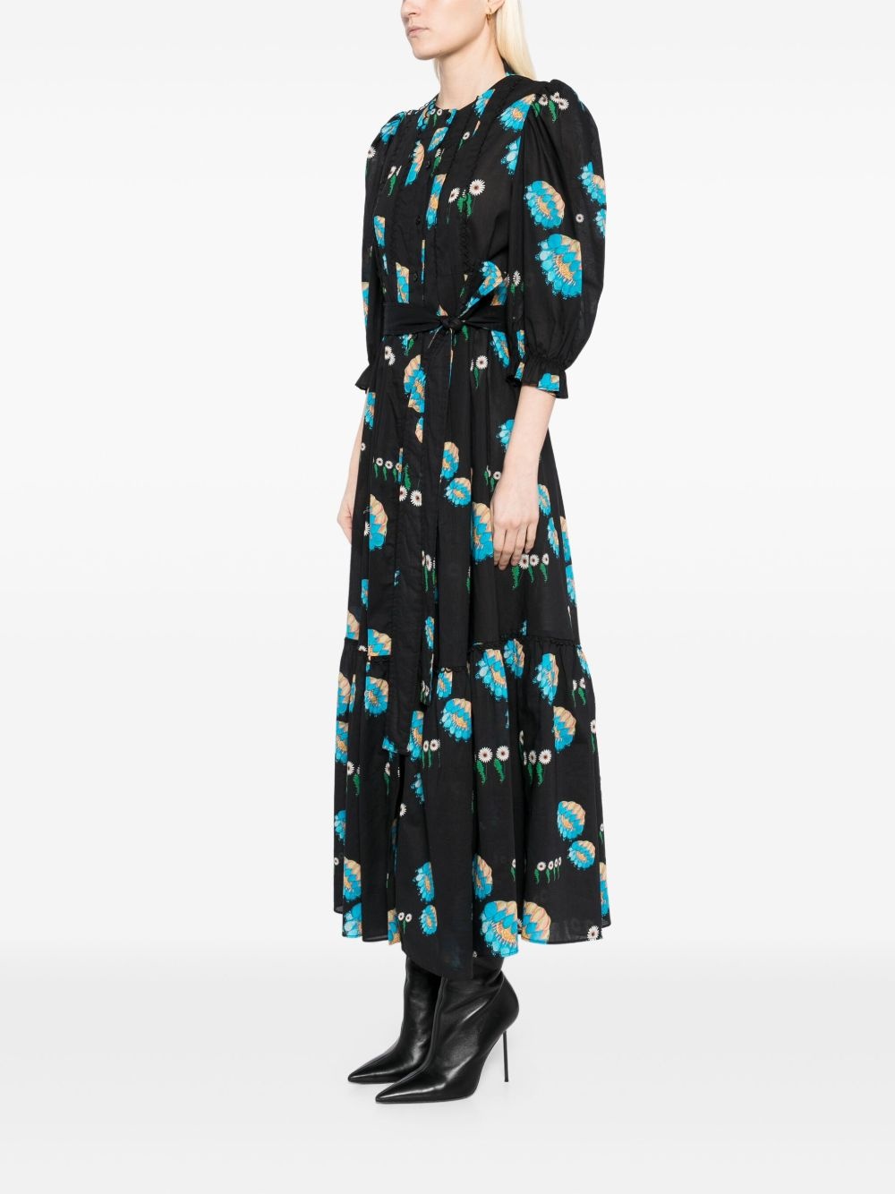 voile pintuck dress - 3