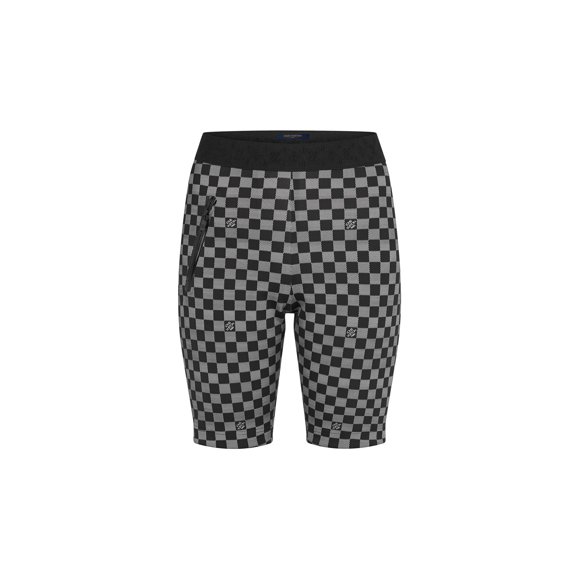 Shiny Damier Cycling Shorts - 1