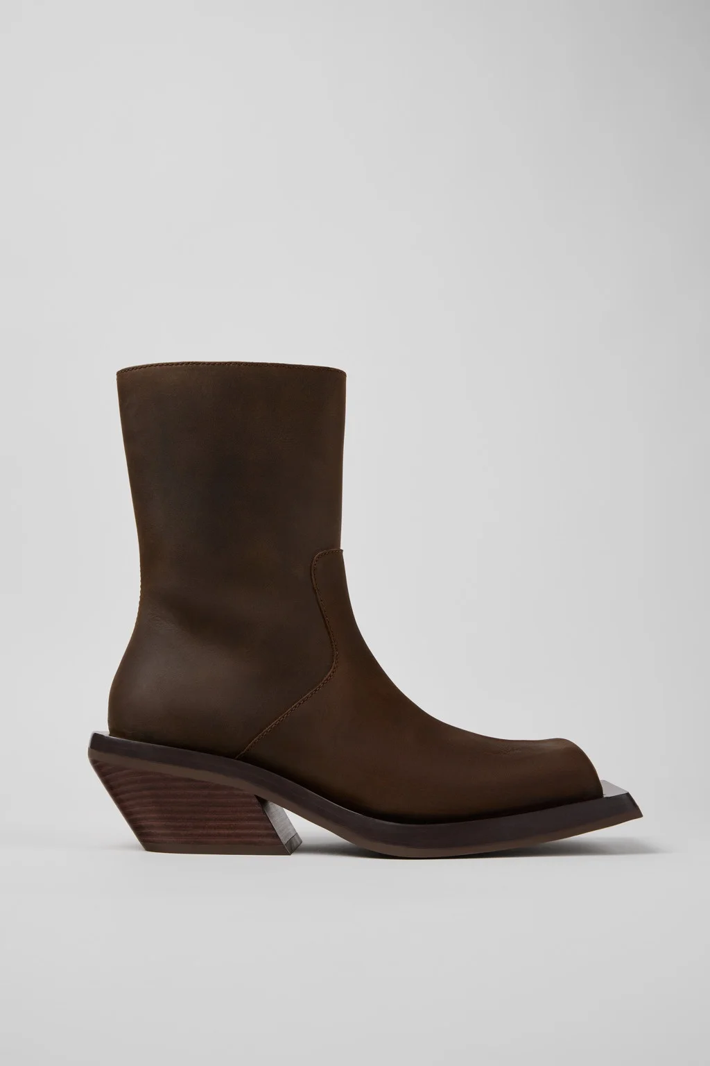 Brown Nubuck Boots - 1