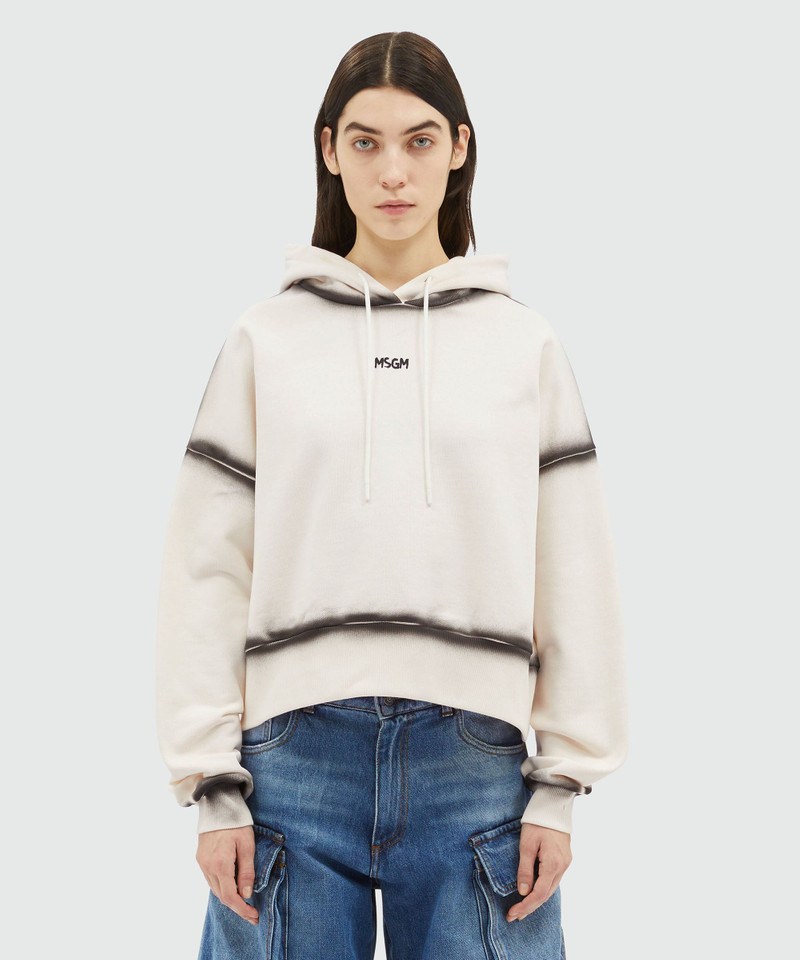 MSGM Jersey sweatshirt with spray-effect stitching outlook