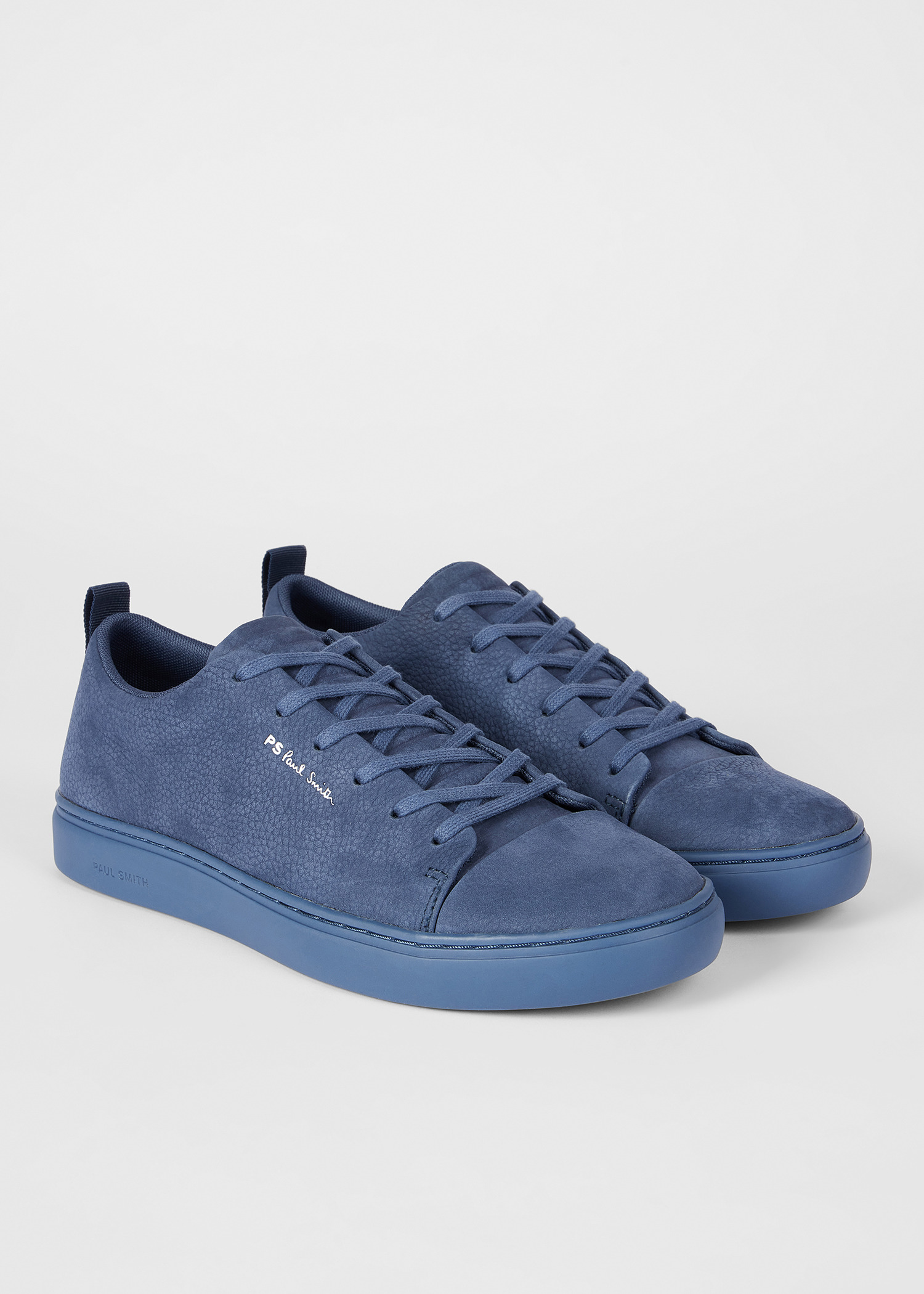 Slate Blue Nubuck 'Lee' Trainers - 3