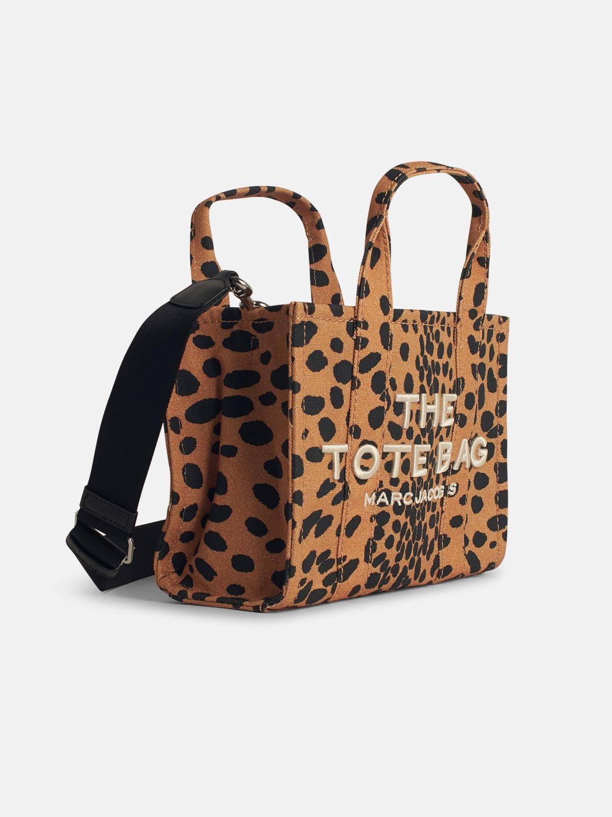 'THE SMALL TOTE' BROWN COTTON BAG - 2