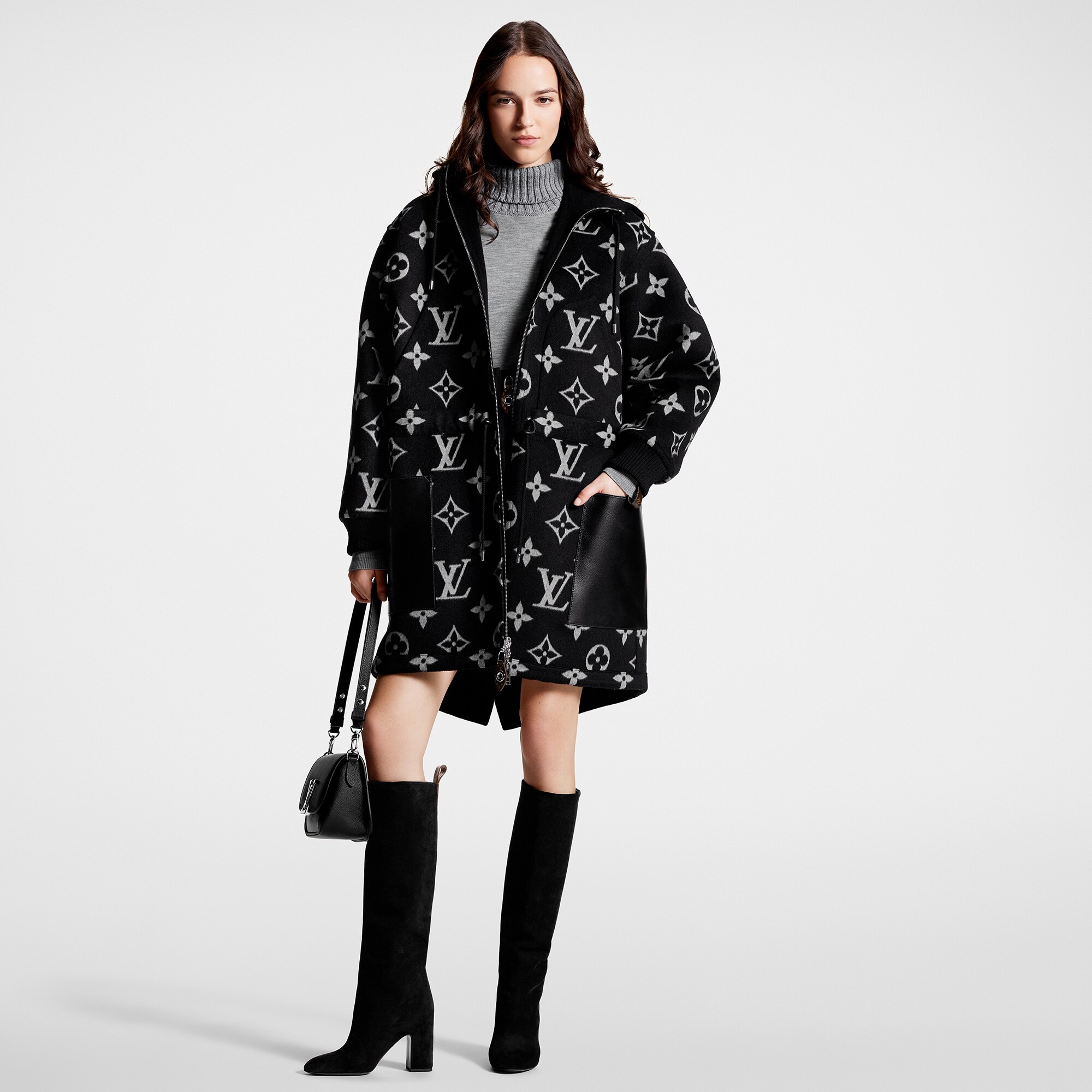 Reversible Monogram Jacquard Coat - 4