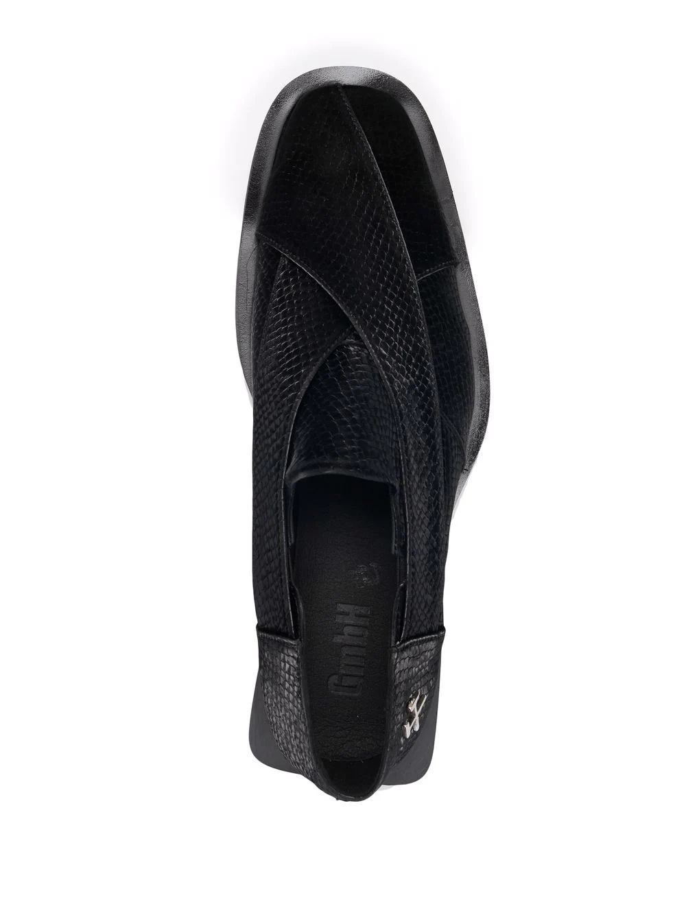 snakeskin-effect loafers - 4