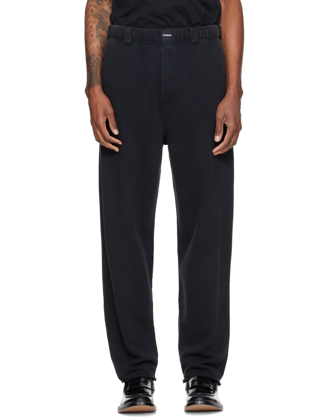 Black Tailored Sweatpants - 1