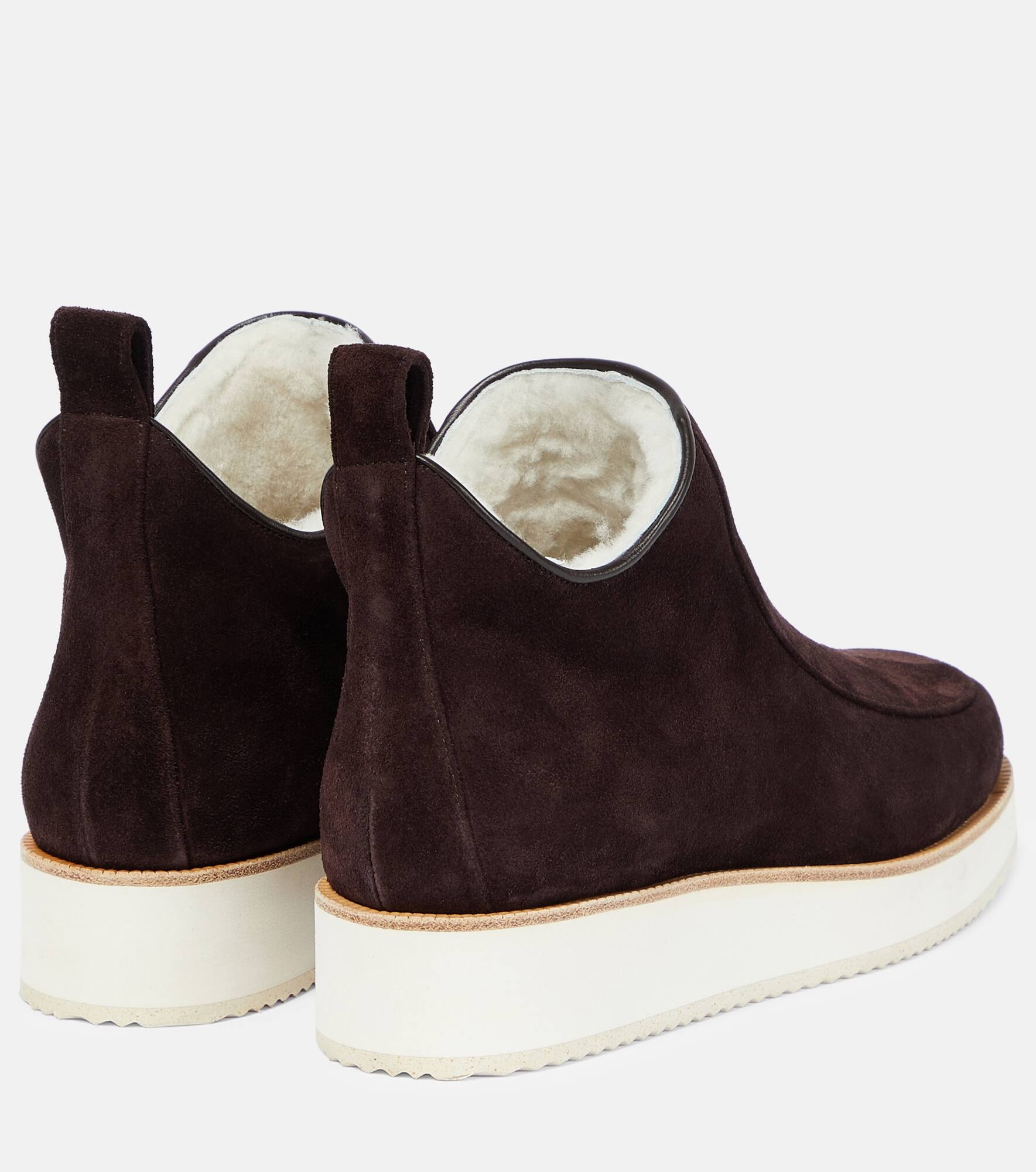 Harry shearling-lined suede ankle boots - 3