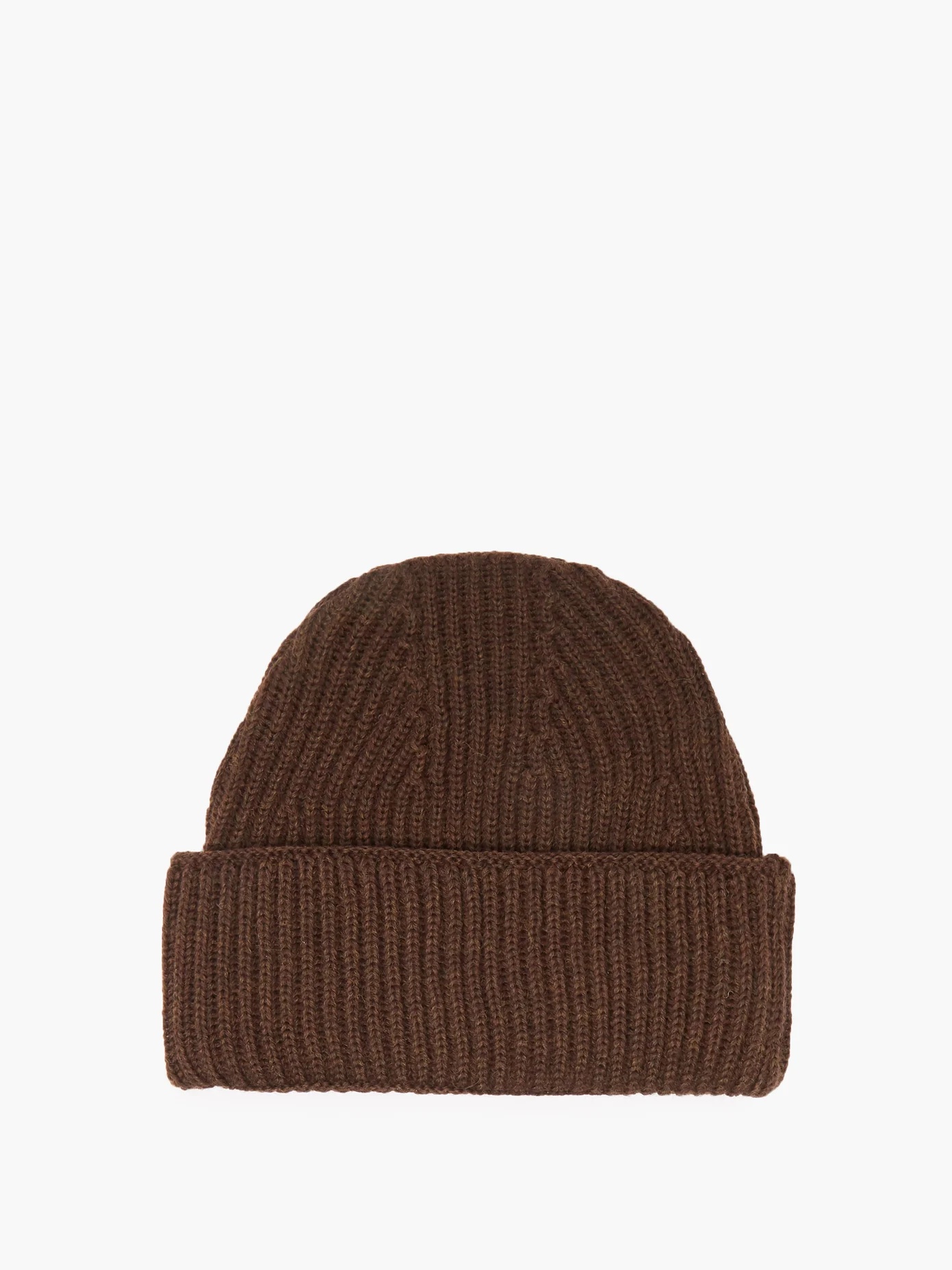 Tricolour fox-patch ribbed-wool beanie - 4