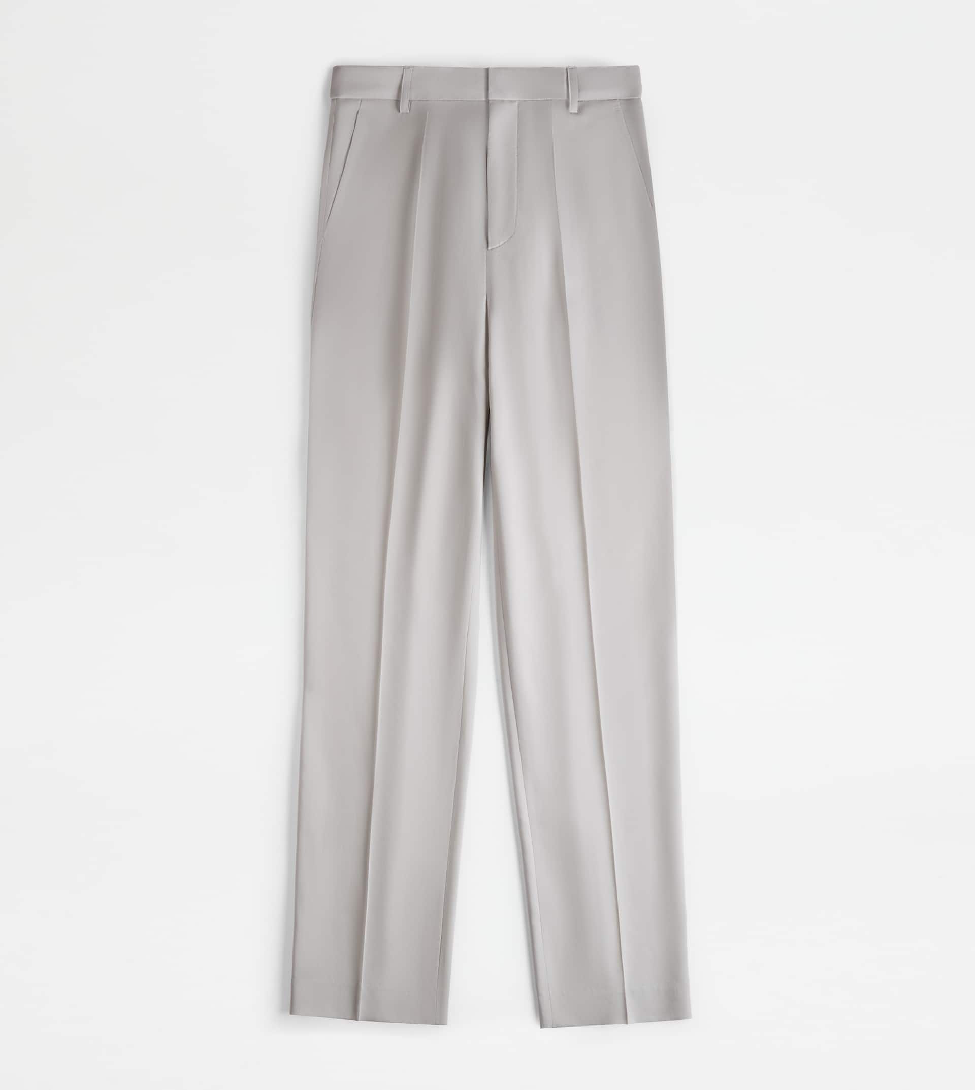 PANTS IN WOOL - BEIGE - 1