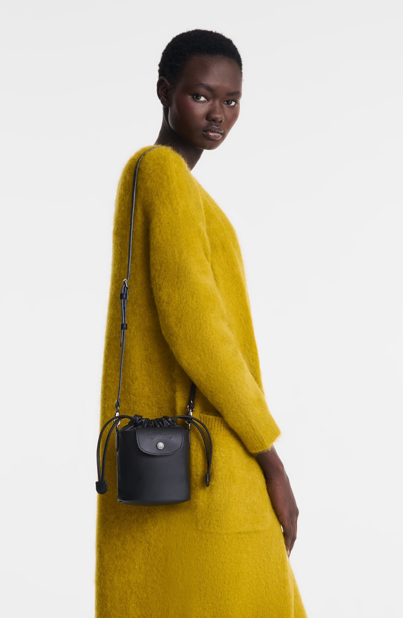 Longchamp Extra Small Le Pliage Xtra Leather Bucket Bag in Black at Nordstrom - 2