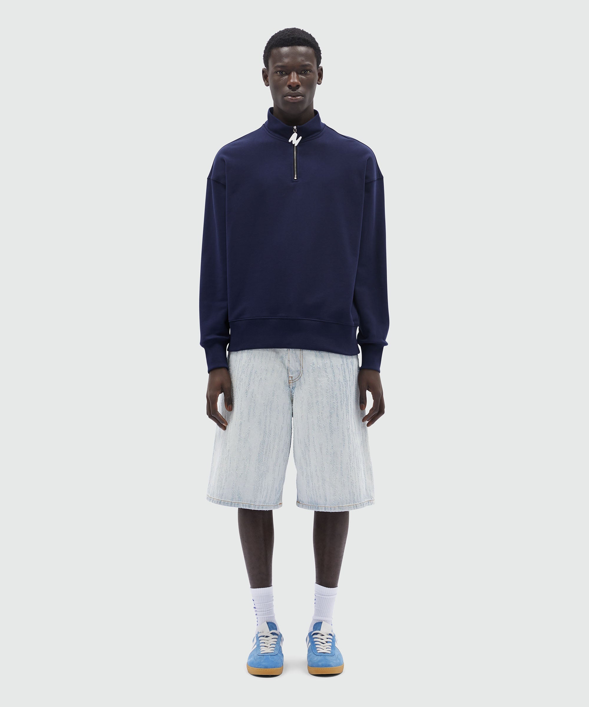 "TheMwave" blue jersey sweatshirt - 2