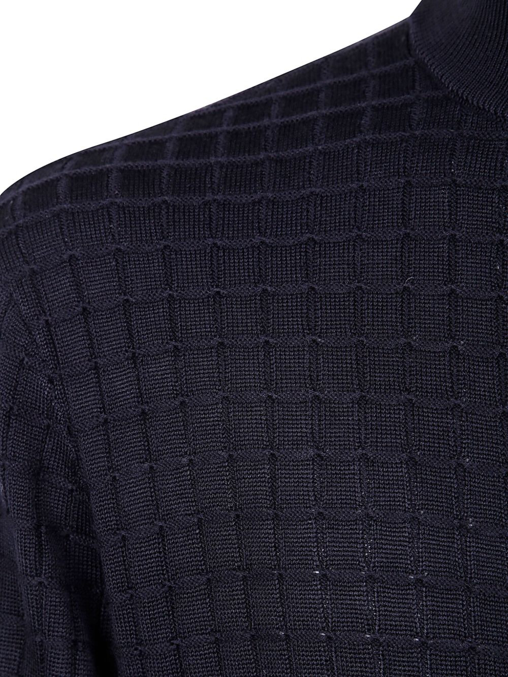 grid-pattern zip-up cardigan - 3
