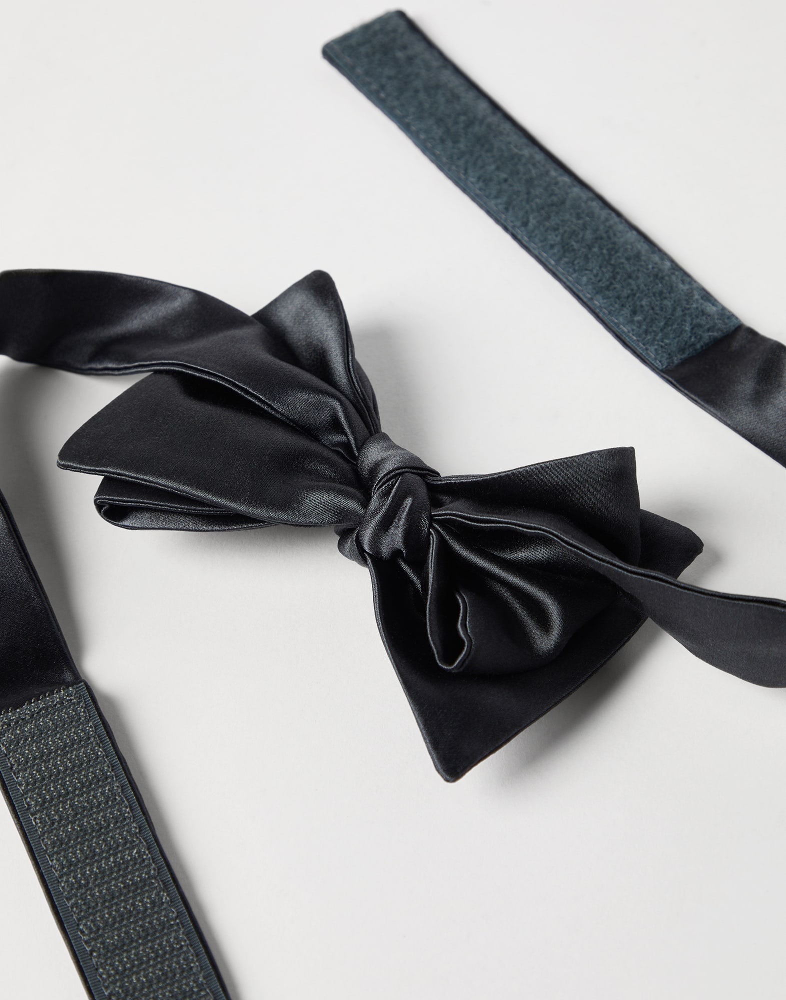 Cotton and silk satin bow tie - 2