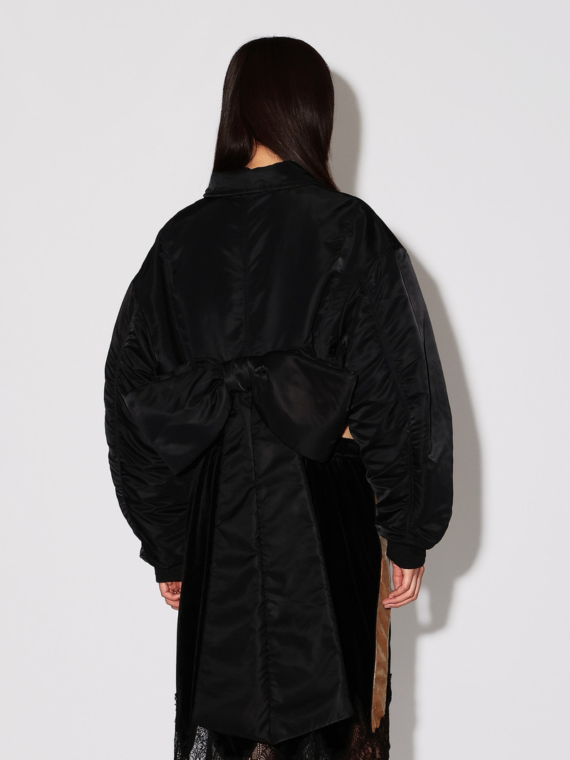 BACK RIBBON CROPPED MA-1 5