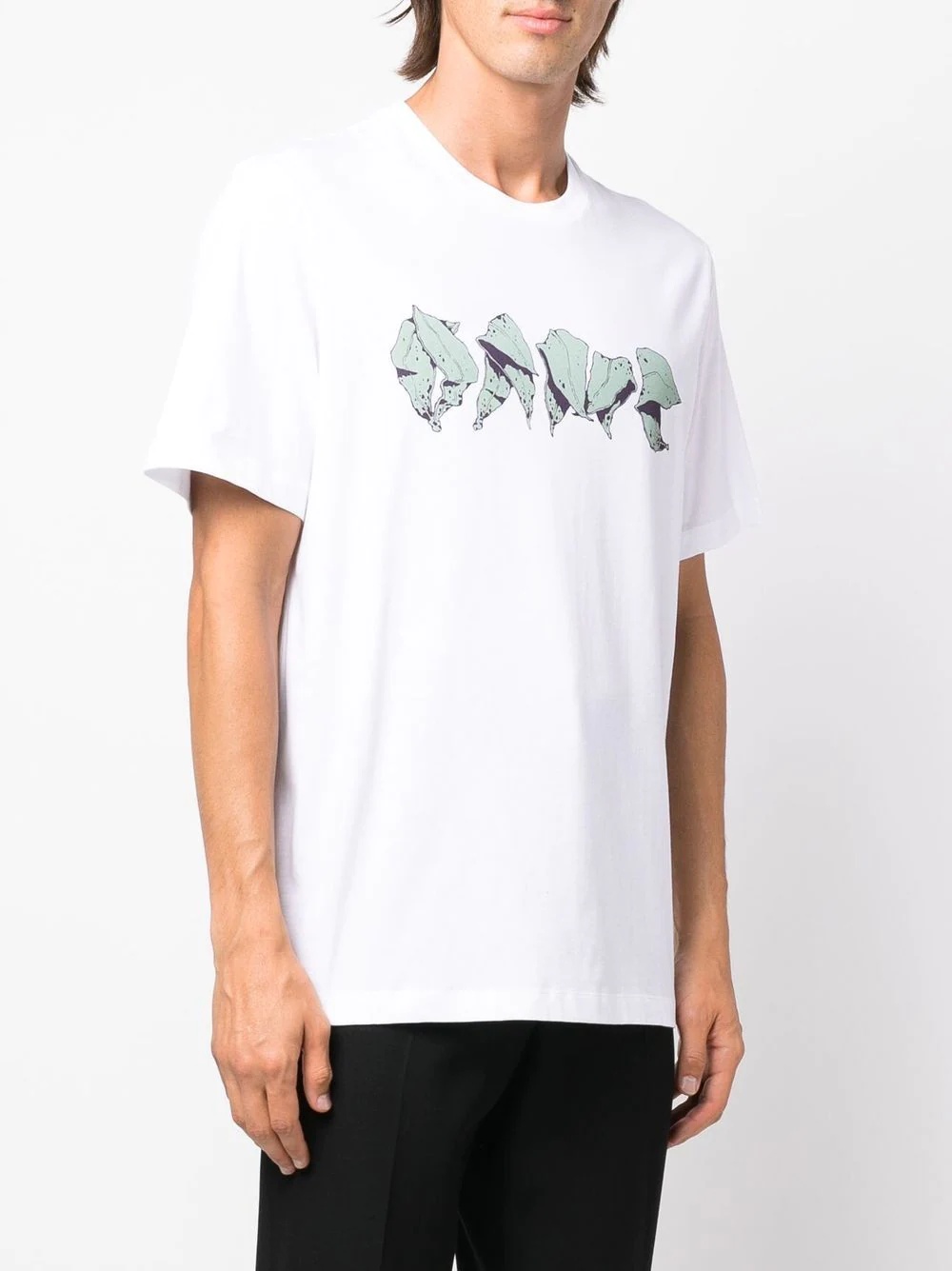 logo-print cotton T-shirt - 3