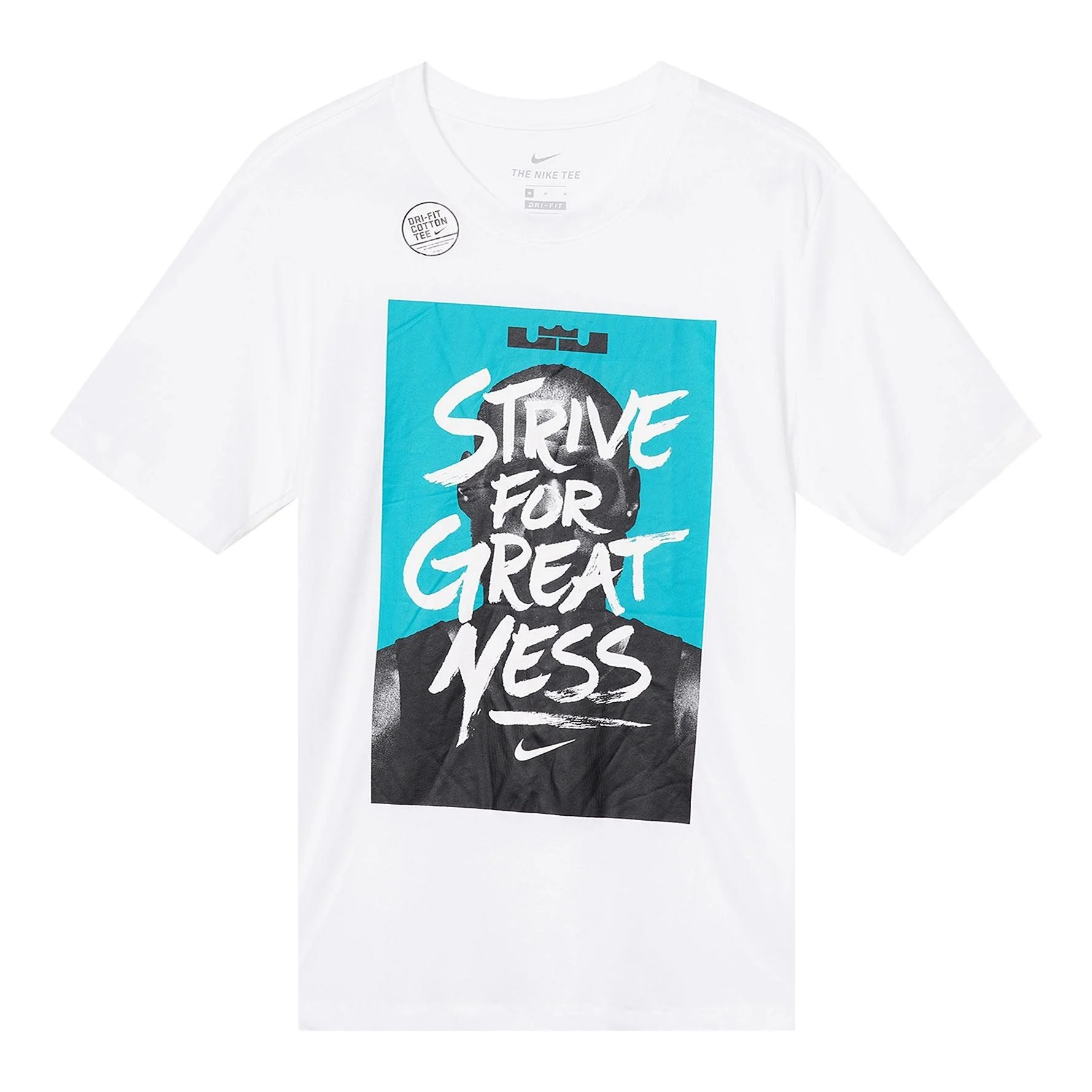 Nike LeBron James Printing Sports Short Sleeve White BQ3625-100 - 1