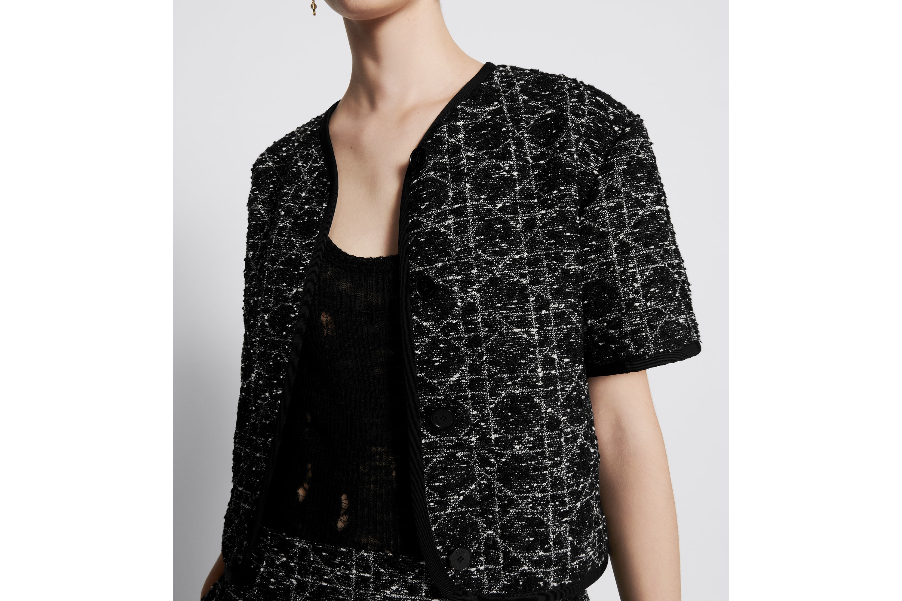 Macrocannage Short-Sleeved Jacket - 6