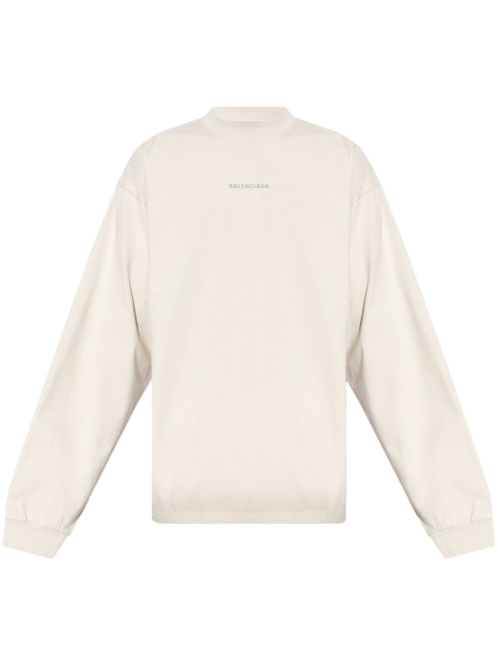 logo-print cotton sweatshirt - 1