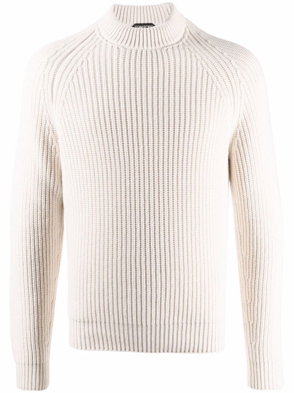 ribbed knit cashmere jumper - 1