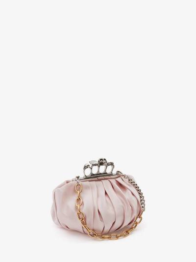 Alexander McQueen Barnacle Four-ring Clutch in Pink outlook